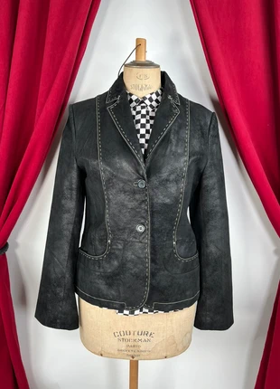 Blazer en cuir Linea Selecta, marque: LINÉA SELECTA, état: Très bon état, taille: XXL / 44 / 16, 15,00 €, 16,45 € Protection acheteurs incluse