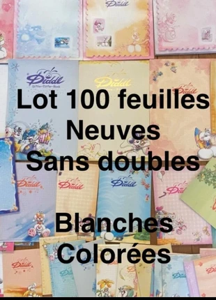 Lot 100 feuilles diddl neuves pour collection, marque: Diddl, état: Neuf sans étiquette, 28,50 €, 30,63 € Protection acheteurs incluse
