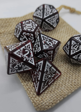 Set dados translucidos rojo y blanco, marca: rol, estado: Novo sem etiquetas, €5.99, €6.99 inclui Proteção do Comprador