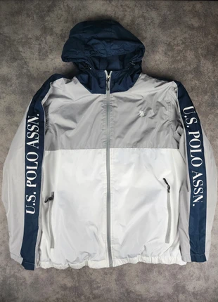 Manteau doudounes intérieur polaire U.S. Polo Assn. - Marine gris et blanc - Taille XL, marca: U.S. Polo Assn., estado: Bom, tamanho: XL, €14.00, €15.40 inclui Proteção do Comprador