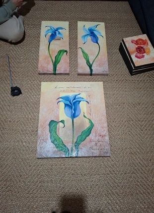 Juego de 3 cuadros, estado: Muy bueno, 10,00 €, 11,20 € Protección al comprador incluida