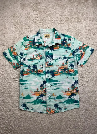 Chemisette / Chemise manche courte palmiers surf plage style Hawaï Roebuck & Co - XS homme, merk: Vintage Dressing, staat: Heel goed, maat: XS, € 24,90, € 26,85 inclusief Kopersbescherming