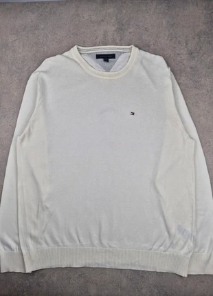 Pull Tommy Hilfiger homme blanc col rond - Taille XL, marque: Tommy Hilfiger, état: Très bon état, taille: XL, 25,00 €, 26,95 € Protection acheteurs incluse
