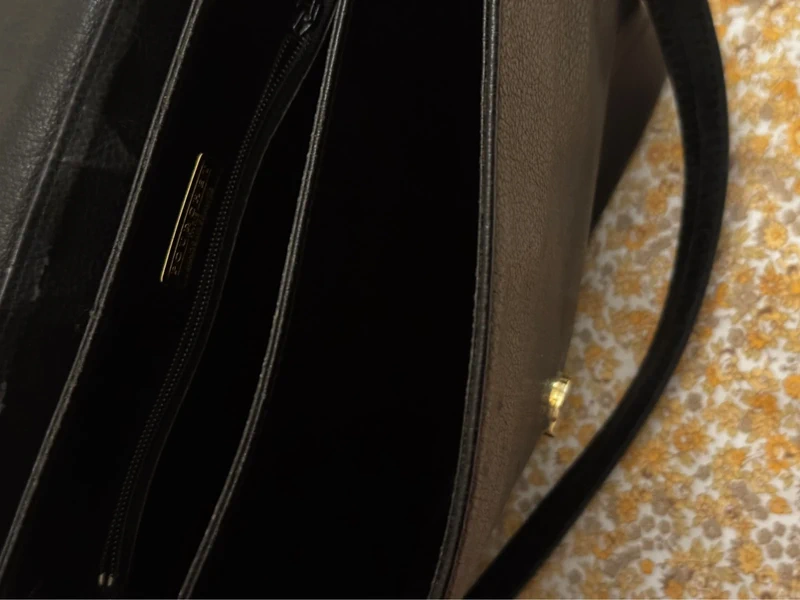 Sac pourchet cuir vintage année 80 - photo numéro 18