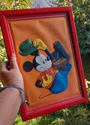 Walt Disney: quadretto Topolino in plastica in rilievo (n. 355) anni 70/80, brand: Disney, condizioni: Ottime, €15.50, €16.98 include la Protezione acquisti