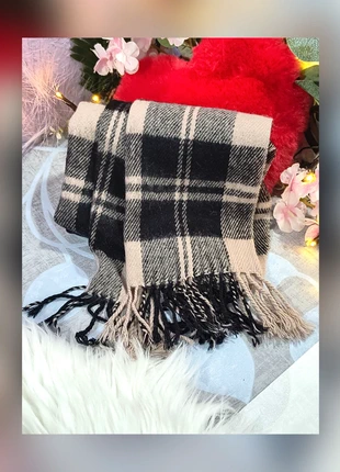 Bufanda de cuadros beige, gris y negro vintage, marque: Vintage, état: Neuf sans étiquette, 12,00 €, 13,30 € Protection acheteurs incluse