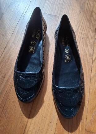 Jolis Mocassins en 37, en cuir noir, légers, chics et NEUFS, marque: Acadie, état: Neuf sans étiquette, taille: 37, 22,00 €, 23,80 € Protection acheteurs incluse