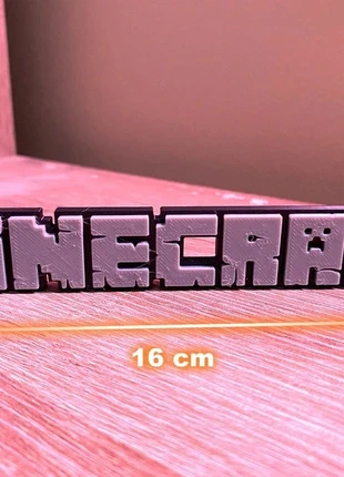 Logo Minecraft - Impression 3D, marke: Minecraft, zustand: Sehr gut, größe: Einheitsgröße, 5,00 €, 5,95 € beinhaltet Vinted-Käuferschutz Pro