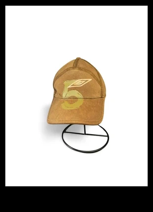 Casquette Umbro vintage Y2K – marron, broderie numéro 5, style football rétro années 2000, merk: Umbro, staat: Heel goed, maat: Universele maat, € 10,00, € 11,20 inclusief Kopersbescherming Pro
