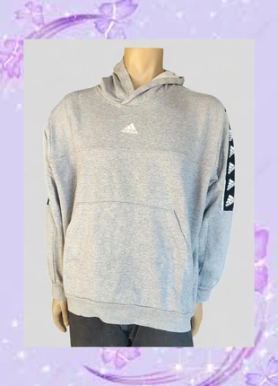 Sudadera con Capucha Adidas Gris - Logo en Mangas - Talla 2XL, brand: adidas, condizioni: Ottime, taglia: XXL, €38.00, €40.60 include la Protezione acquisti