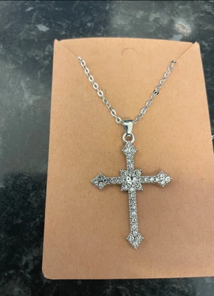 Cross and chain new, condition: New with tags, £2.00, £2.80 includes Buyer Protection
