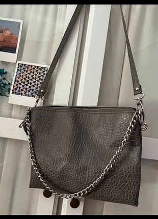 Bolso de hombro gris de piel sintética Maripaz, merk: Rockstar, staat: Nieuw zonder prijskaartje, € 12,90, € 14,25 inclusief Kopersbescherming