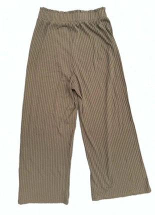 Pants Woman | H&M patte d’éléphant kaki en tissu 100% coton ,taille S, brand: H&M, condizioni: Ottime, taglia: S, €4.00, €4.90 include la Protezione acquisti