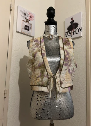 Gilet chic lin style vintage bohème Zara, brand: Zara, condition: Very good, size: M / 38 / 10, €12.00, €13.30 includes Buyer Protection Pro