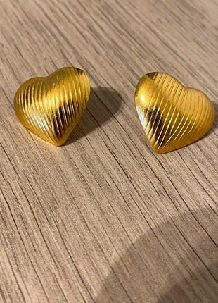 Boucles d’oreilles tendance cœur martelé acier inoxydable, brand: Boutique Parisienne, condizioni: Ottime, €8.00, €9.10 include la Protezione acquisti Pro