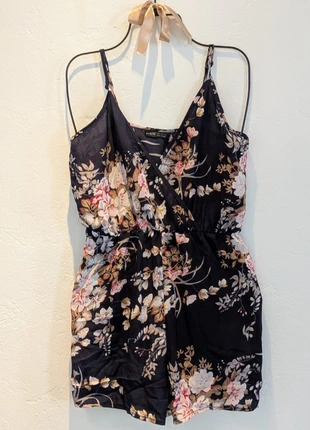 Combi short bleue marine à fleurs - Taille S - Marque Shein -TBE, marca: Shein, estado: Muy bueno, tamaño: S / 36 / 8, 5,00 €, 5,95 € Protección al comprador incluida