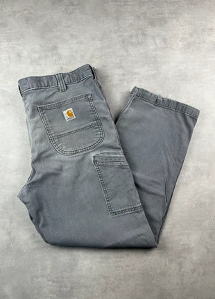 Pantalon carhartt cargo workwear baggy gris vintage - Taille 36x30, marque: Carhartt, état: Très bon état, taille: W36 | FR 46, 20,00 €, 21,70 € Protection acheteurs (Pro) incluse