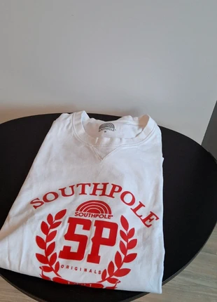Witte longsleeve van Southpole, marque: Southpole, état: Très bon état, taille: M, 15,00 €, 16,45 € Protection acheteurs incluse