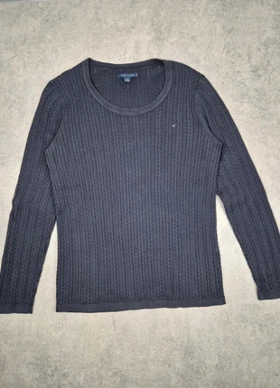 Pull Tommy Hilfiger femme noir col rond - Taille L, marke: Tommy Hilfiger, zustand: Gut, größe: L / 40 / 12, 6,00 €, 7,00 € inklusive Vinted-Käuferschutz