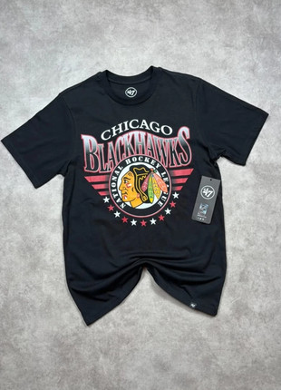 Tee-Shirt Manche Courte Vintage y2k NHL USA 47 Brand- Hockey Chicago Black Hawks Team- Taille S, brand: 47 Brand, condizioni: Ottime, taglia: S, €14.90, €16.35 include la Protezione acquisti Pro