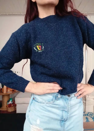 Vintage Navy Blue Guinea Sweater, marca: Vintage Dressing, estado: Muito bom, tamanho: Tamanho único, €14.00, €15.40 inclui Proteção do Comprador