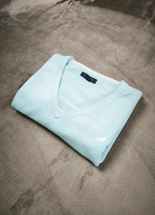Nautica – Pull col V – bleu clair – Taille S, brand: Nautica, condition: Good, size: S / 36 / 8, €7.00, €8.05 includes Buyer Protection Pro
