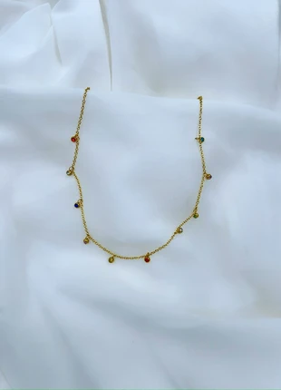 Collier acier inoxydable zirconium multicolore tendance mode, brand: APM Monaco, condizioni: Nuovo senza cartellino, €9.99, €11.19 include la Protezione acquisti Pro