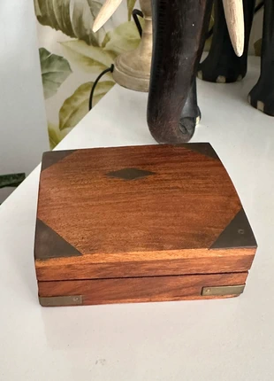 Boîte en bois bijoux smycken box, condizioni: Nuovo senza cartellino, €9.60, €10.78 include la Protezione acquisti