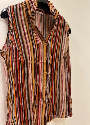 Camicetta Smanicata Righe Vintage – Chemise Rayée – Blusa Rayas – Gestreifte Bluse – Sleeveless Top, marque: Vintage Dressing, état: Très bon état, taille: S / 36 / 8, 3,99 €, 4,89 € Protection acheteurs incluse