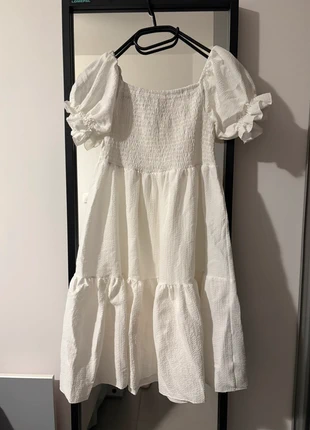 Robe blanche, marque: H&M, état: Neuf sans étiquette, taille: L / 40 / 12, 4,00 €, 4,90 € Protection acheteurs incluse