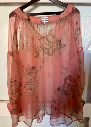 Blouse en soie Valentine Gauthier, marca: Valentine Gauthier, estado: Novo sem etiquetas, tamanho: M / 38 / 10, €90.00, €95.20 inclui Proteção do Comprador