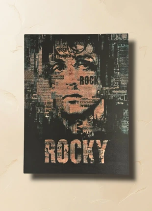 Tableau impression UV sur bois 3mm – Rocky vintage – 24x32 cm, brand: Fabrication Artisanale, condition: New without tags, €12.00, €13.30 includes Buyer Protection