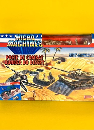 Playset Micro Machines vintage en boîte : Poste de combat - Bunker du désert - Galoob / Ideal 1992, marca: Galoob, estado: Nuevo sin etiquetas, tamaño: Talla única, 65,00 €, 68,95 € Protección al comprador Pro incluida