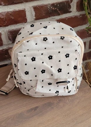 Sac à dos mixte velours côtelé beige motif fleurs, brand: sans marque, condizioni: Nuovo senza cartellino, €11.00, €12.25 include la Protezione acquisti