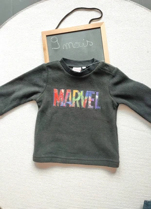 Pull garçon 9 mois neuf, brand: Marvel, condizioni: Nuovo senza cartellino, taglia: 9-12 mesi / 74 cm, €3.00, €3.85 include la Protezione acquisti