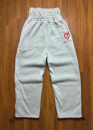 Jogging y2k / streetwear gris taille M large / long / gaggy motif poker / coeur, marque: maison52, état: Très bon état, taille: M, 45,00 €, 47,95 € Protection acheteurs incluse