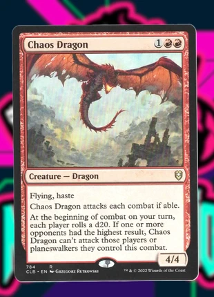 Chaos Dragon (Drago del Caos ), merk: Magic: The Gathering, staat: Heel goed, € 5,00, € 5,95 inclusief Kopersbescherming