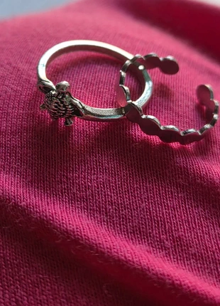 Set due anelli fedine, état: Neuf sans étiquette, taille: Ajustable, 4,00 €, 4,90 € Protection acheteurs incluse