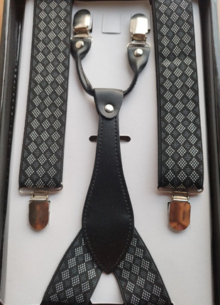 Tirantes rombos gris, brand: Local, condizioni: Ottime, €11.00, €12.25 include la Protezione acquisti