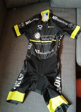 Tijdritpak rogelli xs zwart/geel, merk: Rogelli, staat: Heel goed, maat: XS, € 12,50, € 13,83 inclusief Kopersbescherming