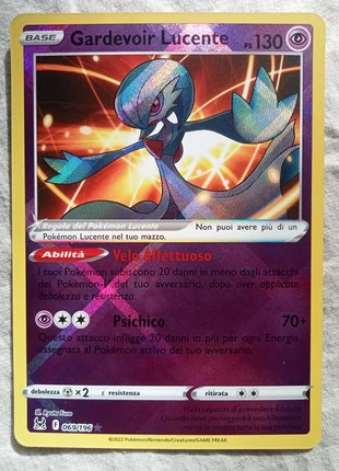 Carte Gardevoir Lucente 069/196, brand: Pokémon, condition: Very good, €3.00, €3.85 includes Buyer Protection