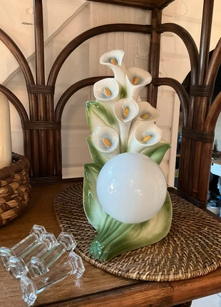 Lampe vintage🐍arums magnifique, marque: CampagneBohemeChic, état: Très bon état, 59,00 €, 62,65 € Protection acheteurs incluse
