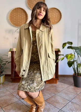 1990's vintage oversize khaki micro suede utility jacket, brand: Unique Vintage, condizioni: Ottime, taglia: L / IT 44 / EU 40, €18.00, €19.60 include la Protezione acquisti Pro