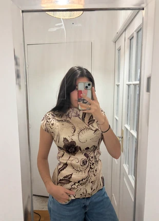 Haut Vintage Plissé Col bateau, marque: Vintage, état: Très bon état, taille: M / 38 / 10, 10,00 €, 11,20 € Protection acheteurs incluse