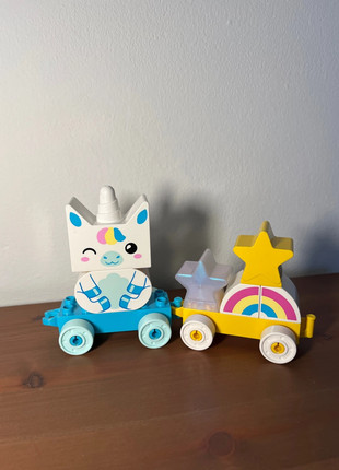 Lego Duplo Eenhoorn trein vanaf 1.5 jaar, marque: LEGO Duplo, état: Très bon état, taille: 18-24 mois / 86 cm, 6,50 €, 7,53 € Protection acheteurs incluse
