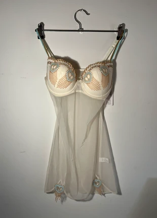 Baby Doll Luna avorio con ricami – taglia M, brand: Luna, condition: New with tags, size: M / 38 / 10, €15.00, €16.45 includes Buyer Protection