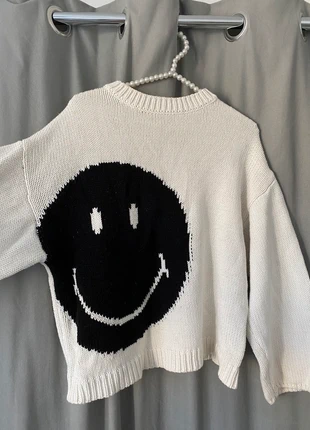 pull blanc en maille imprimé Jennyfer S, brand: Vintage Dressing, condition: Very good, size: S / 36 / 8, €8.00, €9.10 includes Buyer Protection