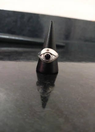 Black Eye Ring, condition: New with tags, size: 18.5 mm / Q½, £5.50, £6.48 includes Buyer Protection