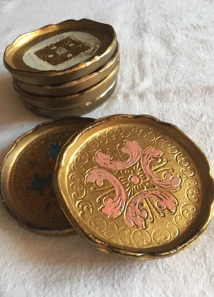 Handmade set Bases decorativas em madeira, conjunto vintage, brand: Fait Main, condizioni: Nuovo con cartellino, €10.00, €11.20 include la Protezione acquisti