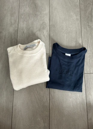 Lot 1 Pull + 1 T-Shirt, marke: Bershka, zustand: Sehr gut, größe: M, 6,00 €, 7,00 € inklusive Vinted-Käuferschutz